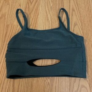 Five dance sports bra. Size youth large. Green.